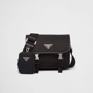 Prada Re-Nylon and Saffiano leather shoulder bag